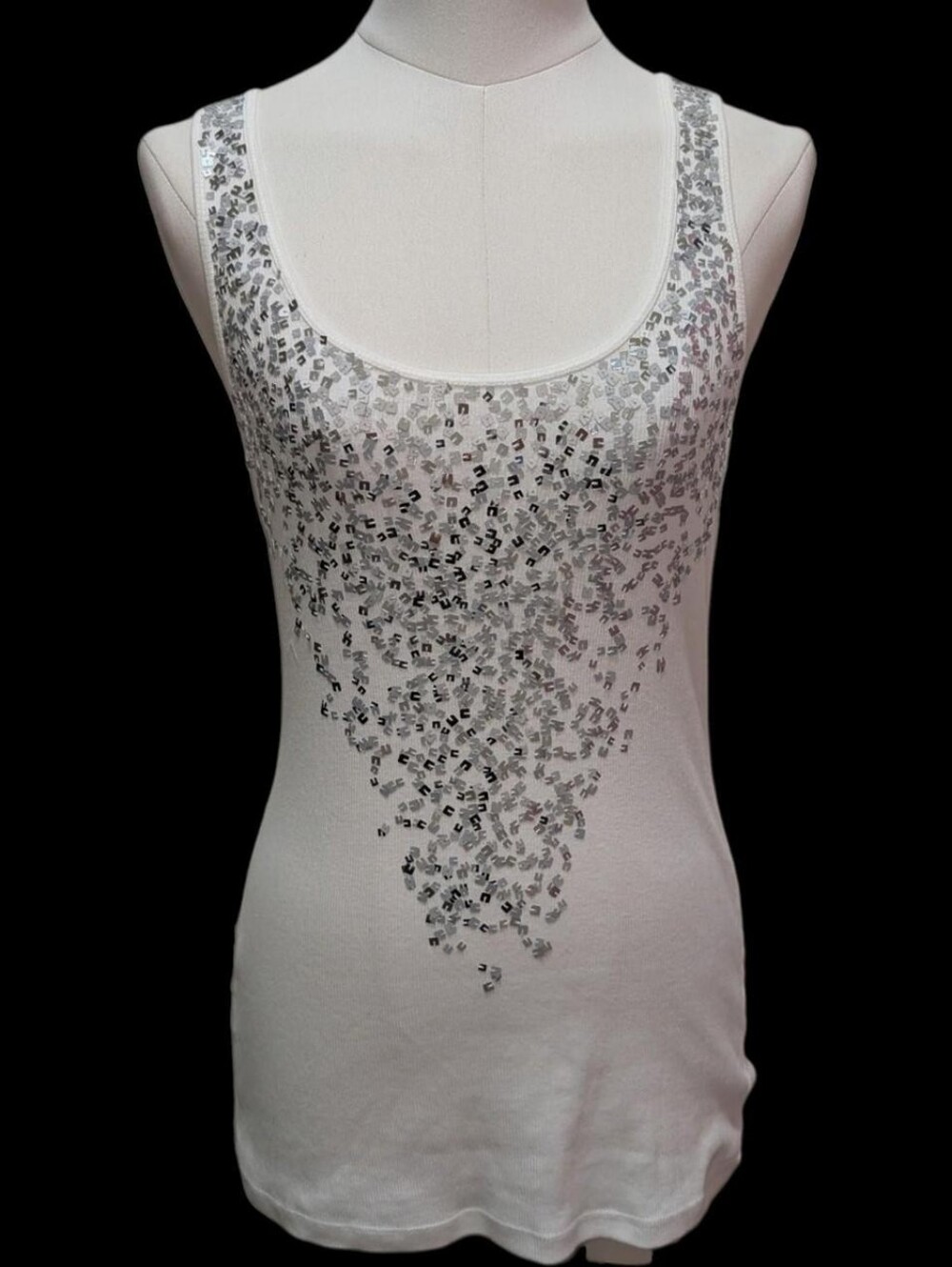 Y2K Express Square Sequin Tank Top (S-XL) ‼️Price is firm for this item‼️
